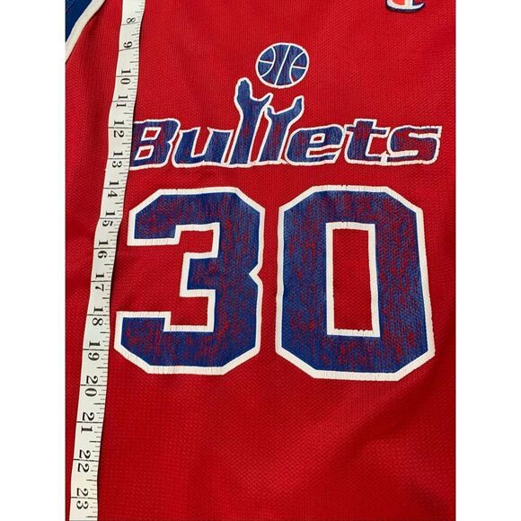 Vintage NBA Champion Washington Bullets Rasheed Wallace Jersey Size 44 - Picture 8 of 9